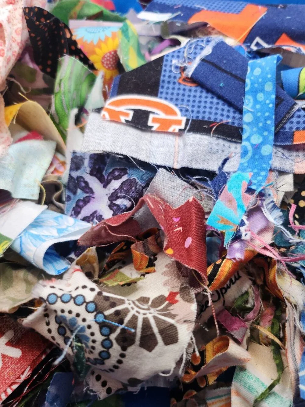 An grab bag of crumbs, confetti, and scraps
